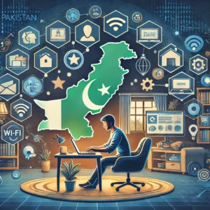 An image illustrating remote work from home jobs in Pakistan